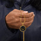 Psalm 91 God is My Refuge Circle Necklace Stainless Steel or 18k Gold 18-22-Express Your Love Gifts