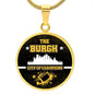 Burgh City of Champions Circle Necklace Stainless Steel or 18k Gold 18-22"-Express Your Love Gifts