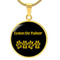 Coton De Tulear Mama Circle Necklace Stainless Steel or 18k Gold 18-22" Dog Owner Lover-Express Your Love Gifts