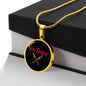 Vein Sniper Phlebotomist Circle Necklace Stainless Steel or 18k Gold Circle Pendant 18-22"-Express Your Love Gifts