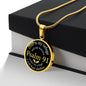 Psalm 91 God is My Refuge Circle Necklace Stainless Steel or 18k Gold 18-22-Express Your Love Gifts