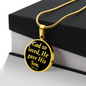 John 3:16 God So Loved Circle Necklace Stainless Steel or 18k Gold Circle Pendant 18-22"-Express Your Love Gifts