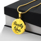 Beauty From Ashes Isaiah 61:3 Circle Necklace Stainless Steel or 18k Gold 18-22-Express Your Love Gifts