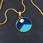 Custom Design Circle Keychain or Necklace - Upload Your Art or Request Design - 316L Stainless Steel - 18K Gold Plated - USA Made Personalized Gift-Express Your Love Gifts