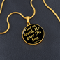 John 3:16 God So Loved Circle Necklace Stainless Steel or 18k Gold Circle Pendant 18-22"-Express Your Love Gifts