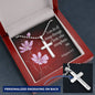 I Can Do All Things Philippians 4:13 Cross Necklace Message Card W Ball Chain Pendant-Express Your Love Gifts