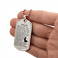 Psalm 23 시편 23편 Necklace Stainless Steel or 18k Gold Dog Tag W 24"-Express Your Love Gifts