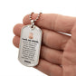 Police Prayer Badge Necklace Stainless Steel or 18k Gold Dog Tag 24" Chain-Express Your Love Gifts