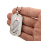Nurse's Prayer Necklace Stainless Steel or 18k Gold Dog Tag 24" Chain-Express Your Love Gifts