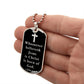 Born of God 1 John 51 Necklace Stainless Steel or 18k Gold Dog Tag W 24"-Express Your Love Gifts