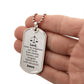 Judge and Lawyer's Prayer Necklace Stainless Steel or 18k Gold Dog Tag 24" Chain-Express Your Love Gifts