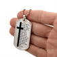 Everlasting Life John 3:16 Necklace Stainless Steel or 18k Gold Dog Tag W 24"-Express Your Love Gifts