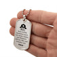 Feuerwehrmann German Firefighter Prayer Necklace Stainless Steel or 18k Gold Dog Tag 24" Chain-Express Your Love Gifts