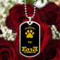 Pug Dad Dog Necklace Stainless Steel or 18k Gold Dog Tag W 24" Dog Owner Lover-Express Your Love Gifts