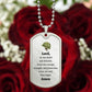 Soldier's Prayer Necklace Stainless Steel or 18k Gold Dog Tag 24" Chain-Express Your Love Gifts