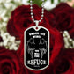 Psalm 91 Refuge Under His Wings Necklace Dog Tag Stainless Steel or 18k Gold w 24" Chain-Express Your Love Gifts