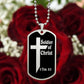 Soldier of Christ 2 Tim 2 3 Necklace Dog Tag Stainless Steel or 18k Gold w 24" Chain-Express Your Love Gifts