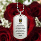 Polizeibeamter Police Officer Prayer German Necklace Stainless Steel or 18k Gold Dog Tag 24" Chain-Express Your Love Gifts