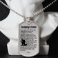 Firefighter's Prayer Dogtag Necklace Dog Tag Stainless Steel or 18k Gold w 24" Chain-Express Your Love Gifts