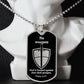 Isaiah 54:17 No Weapon Necklace Dog Tag Stainless Steel or 18k Gold w 24" Chain-Express Your Love Gifts