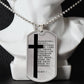 Lord's Prayer Chinese Necklace Dog Tag Stainless Steel or 18k Gold w 24" Chain-Express Your Love Gifts