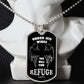 Psalm 91 Refuge Under His Wings Necklace Dog Tag Stainless Steel or 18k Gold w 24" Chain-Express Your Love Gifts