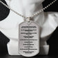 Ten Commandments German 10 Gebote Halskette Necklace Dog Tag Stainless Steel or 18k Gold w 24" Chain-Express Your Love Gifts