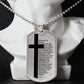 Lord's Prayer German Vater Unser Necklace Dog Tag Stainless Steel or 18k Gold w 24" Chain-Express Your Love Gifts