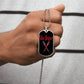 Vein Sniper Phlebotomist Necklace Stainless Steel or 18k Gold Dog Tag 24"-Express Your Love Gifts