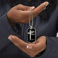 Soldier of Christ 2 Tim 2 3 Necklace Dog Tag Stainless Steel or 18k Gold w 24" Chain-Express Your Love Gifts
