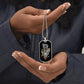 Tiger Dragon Yin Yang Necklace Dog Tag Stainless Steel or 18k Gold w 24" Chain-Express Your Love Gifts