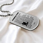 Firefighter's Prayer Dogtag Necklace Dog Tag Stainless Steel or 18k Gold w 24" Chain-Express Your Love Gifts
