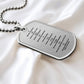 Ten Commandments Tagalog Sampung Utos Necklace Dog Tag Stainless Steel or 18k Gold w 24" Chain-Express Your Love Gifts