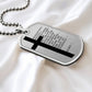 Lord's Prayer Chinese Necklace Dog Tag Stainless Steel or 18k Gold w 24" Chain-Express Your Love Gifts
