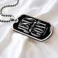 Jesus is the GOAT Matthew 28:18 Necklace Dog Tag Stainless Steel or 18k Gold w 24" Chain-Express Your Love Gifts