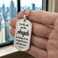 Angels Protect Psalm 91:11 Necklace Dog Tag Stainless Steel or 18k Gold w 24" Chain-Express Your Love Gifts