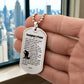 Firefighter's Prayer Dogtag Necklace Dog Tag Stainless Steel or 18k Gold w 24" Chain-Express Your Love Gifts