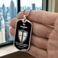 Isaiah 54:17 No Weapon Necklace Dog Tag Stainless Steel or 18k Gold w 24" Chain-Express Your Love Gifts