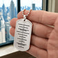 Ten Commandments English Necklace Dog Tag Stainless Steel or 18k Gold w 24" Chain-Express Your Love Gifts