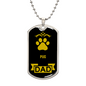 Pug Dad Dog Necklace Stainless Steel or 18k Gold Dog Tag W 24" Dog Owner Lover-Express Your Love Gifts