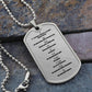 Ten Commandments Russian Necklace Dog Tag Stainless Steel or 18k Gold w 24" Chain-Express Your Love Gifts