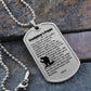 Firefighter's Prayer Dogtag Necklace Dog Tag Stainless Steel or 18k Gold w 24" Chain-Express Your Love Gifts