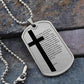 Lord's Prayer Necklace Dog Tag Stainless Steel or 18k Gold w 24" Chain-Express Your Love Gifts