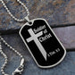 Soldier of Christ 2 Tim 2 3 Necklace Dog Tag Stainless Steel or 18k Gold w 24" Chain-Express Your Love Gifts