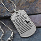 Psalm 23 Polish Psalm Dawida Necklace Dog Tag Stainless Steel or 18k Gold w 24" Chain-Express Your Love Gifts