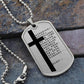 Lord's Prayer Chinese Necklace Dog Tag Stainless Steel or 18k Gold w 24" Chain-Express Your Love Gifts