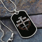 Man of God Cross Timothy Necklace Dog Tag Stainless Steel or 18k Gold w 24" Chain-Express Your Love Gifts