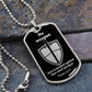 Isaiah 54:17 No Weapon Necklace Dog Tag Stainless Steel or 18k Gold w 24" Chain-Express Your Love Gifts