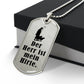 Lord is My Shephard Psalm 23 German Necklace Stainless Steel or 18k Gold Dog Tag 24" Chain-Express Your Love Gifts