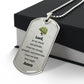 Soldier's Prayer Necklace Stainless Steel or 18k Gold Dog Tag 24" Chain-Express Your Love Gifts